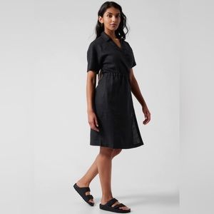 Athleta Playa linen wrap dress